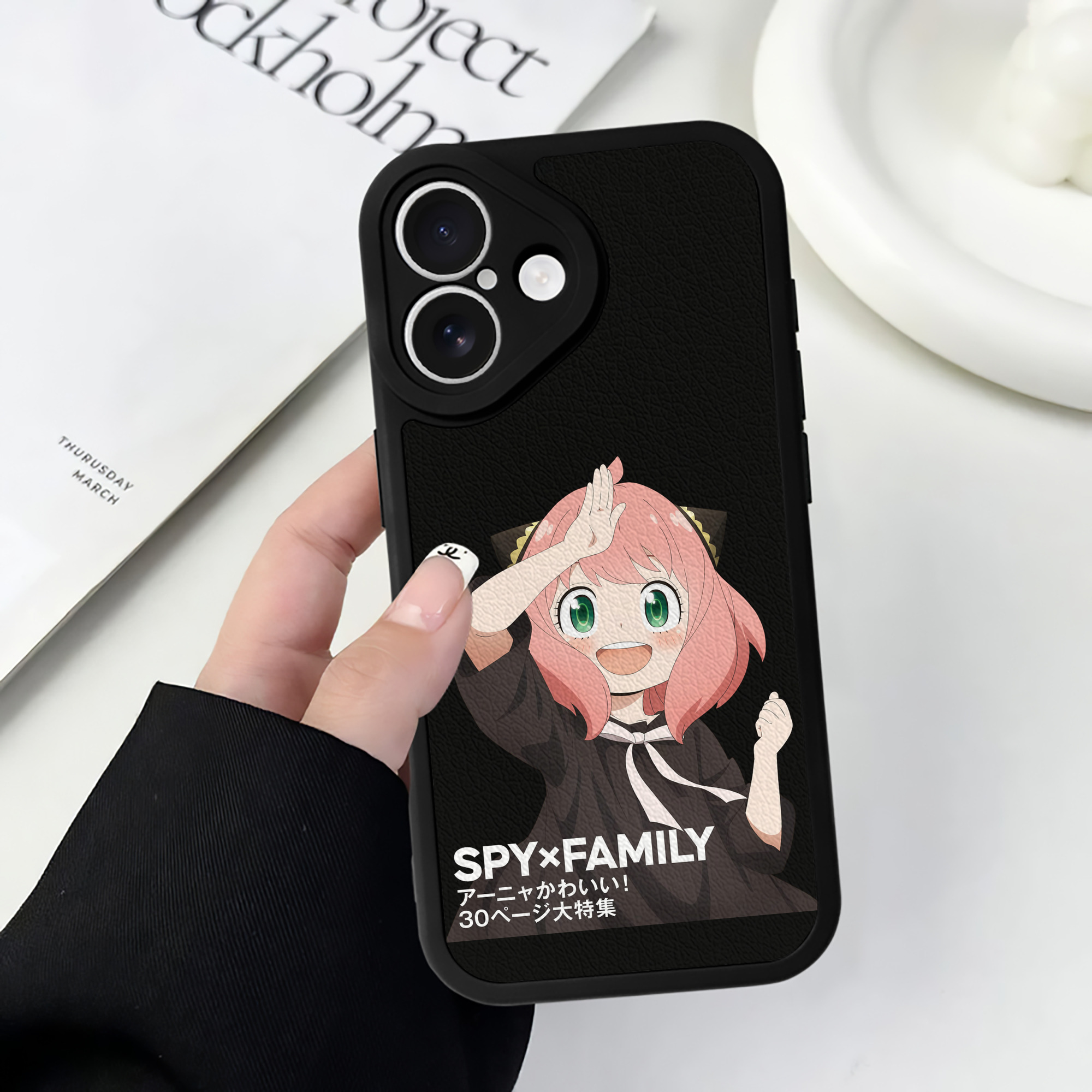 （画像用） SPY×FAMILY间谍家家酒 【iPhone 16シリーズ対応】シリコンスマホケース（レザー調） 材質：シリコン